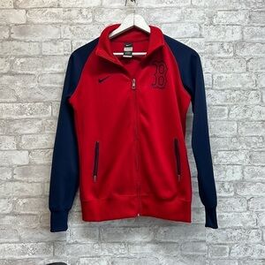 NIKE Zip-Up‎ Jacket Youth Large Navy/Red